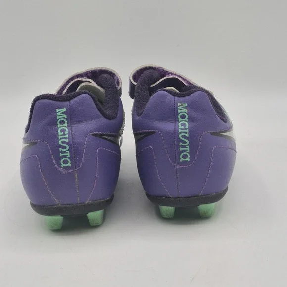 Nike Magista Soccer Cleats Girls 11C Purple Green Firm Ground FG Shoes Kids - Picture 8 of 12